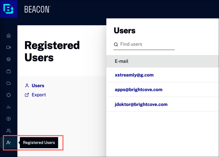 Module Utilisateurs enregistrés
