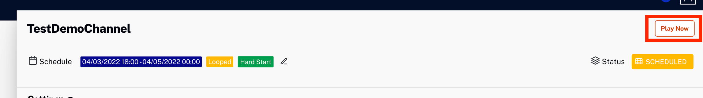 Remplacer le démarrage en dur (canal programmé)