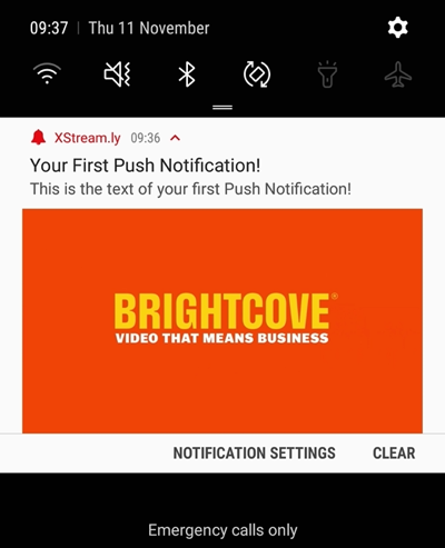 notification Android étendue