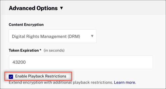 Activer les restrictions de lecteur