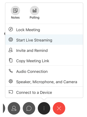 Démarrer la réunion Webex