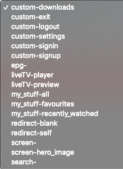 types de page